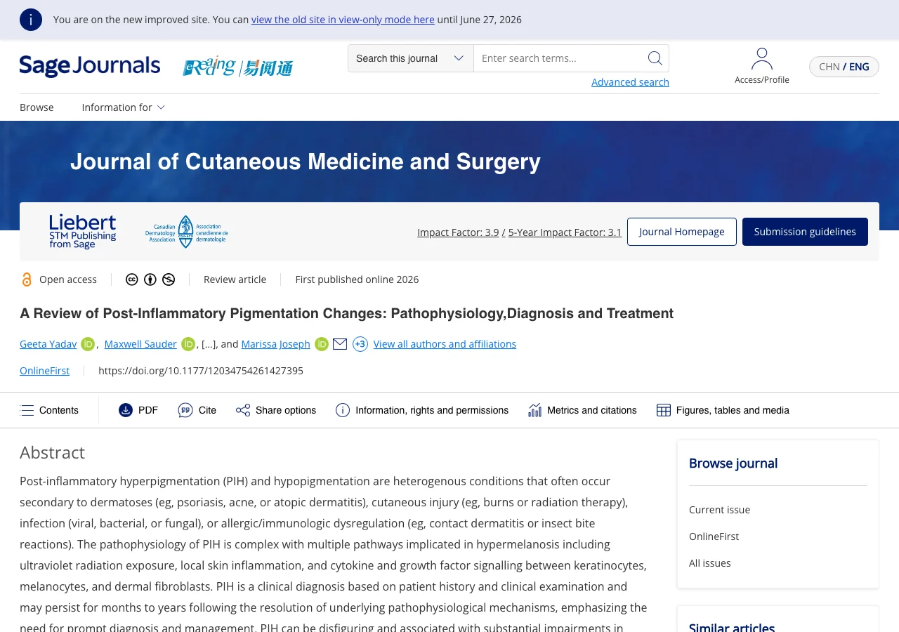 Screenshot bài review về post-inflammatory pigmentation trên Sage