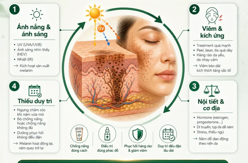  Trị nám tốn kém nhưng vẫn tái phát: vấn đề nằm ở đâu?