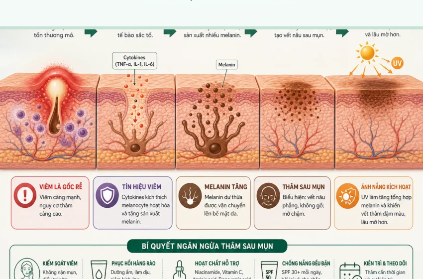 Infographic từ nốt mụn đến vết thâm