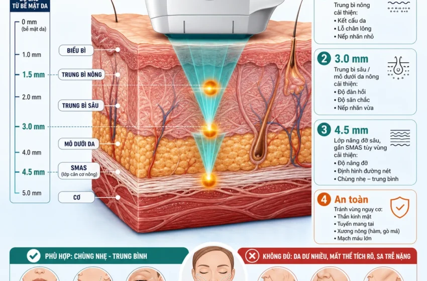  HIFU: nâng cơ không xâm lấn, nhưng không phải mini-facelift thần kỳ