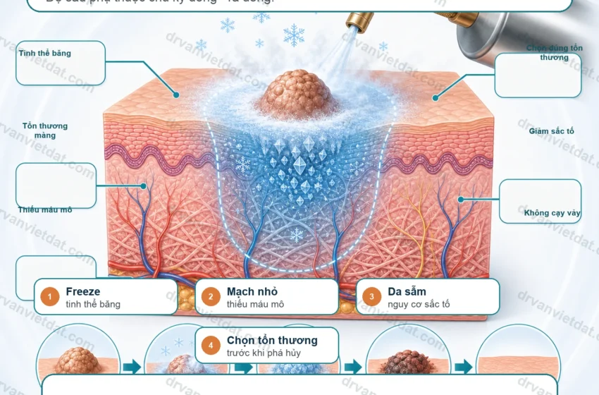 Cryotherapy 1: Áp lạnh trong da liễu thẩm mỹ - điều trị tổn thương da thế nào cho an toàn?
