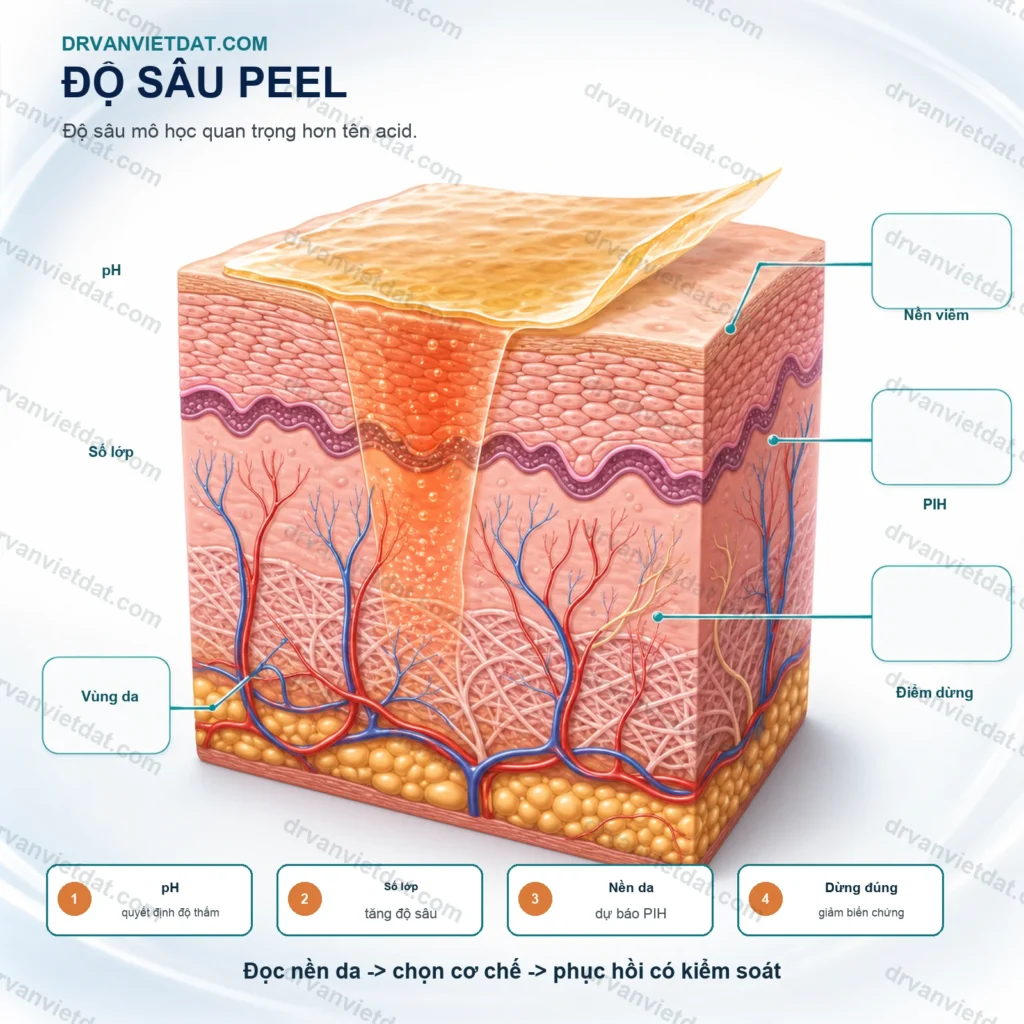 Salicylic acid peel 2: Chỉ định, chống chỉ định và phối hợp thuốc bôi mụn - thumbnail designinfographic