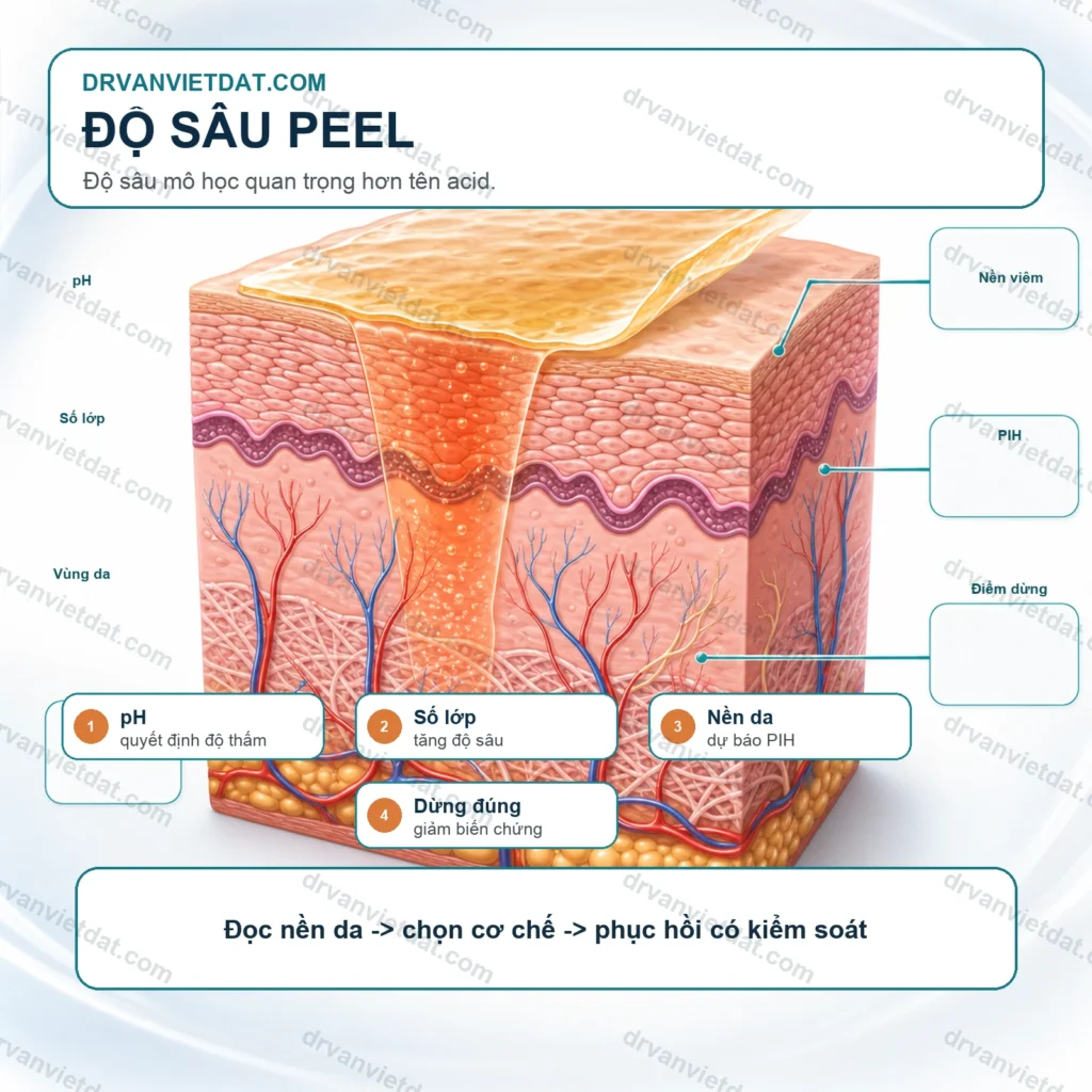 Glycolic acid peel 1: AHA, pH và hàng rào da trong tái tạo bề mặt - thumbnail designinfographic