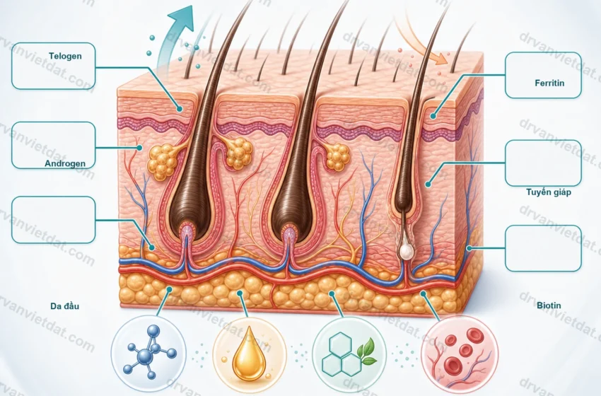  Biotin 1: Biotin và rụng tóc – khi nào thiếu mới cần bổ sung?