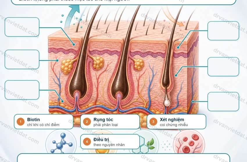  Biotin 1: Biotin và rụng tóc – khi nào thiếu mới cần bổ sung?