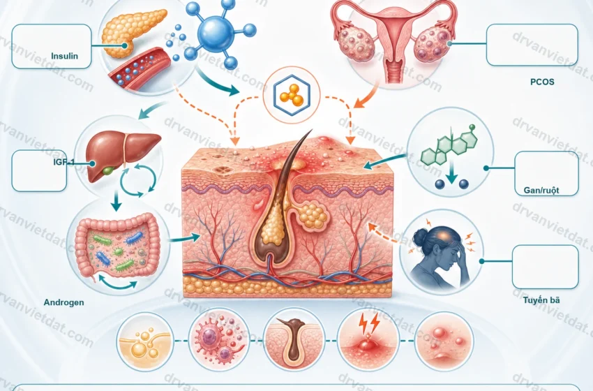 Metformin và mụn trứng cá: vai trò chuyển hóa trong một số nhóm bệnh nhân - thumbnail designinfographic