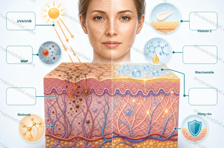  Chống lão hóa 1: Hoạt chất chăm sóc da cần hiểu cơ chế trước khi phối hợp