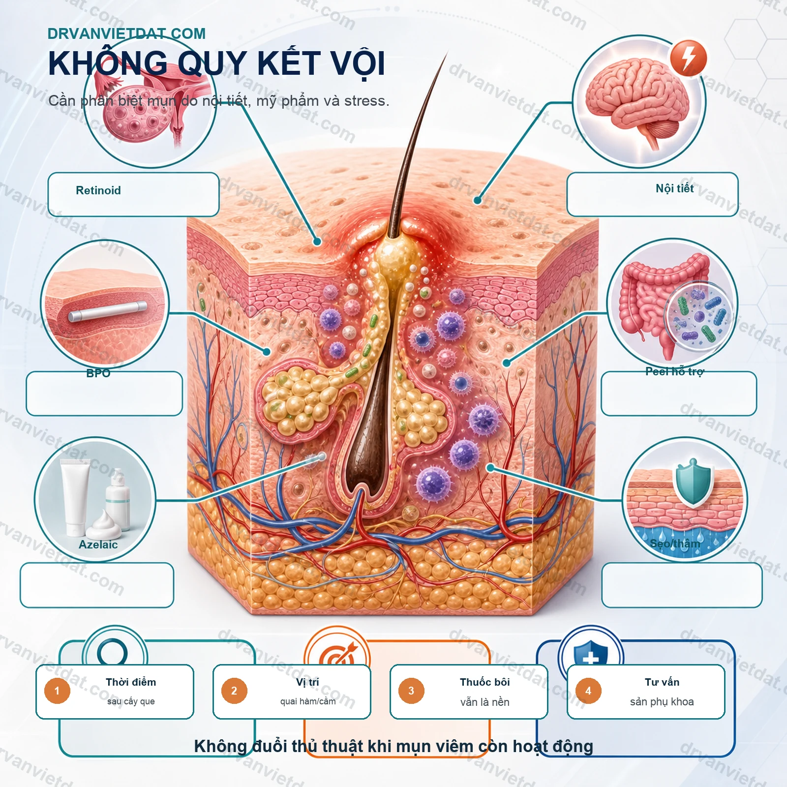 Cấy que tránh thai và mụn: vì sao da có thể thay đổi sau nội tiết?
