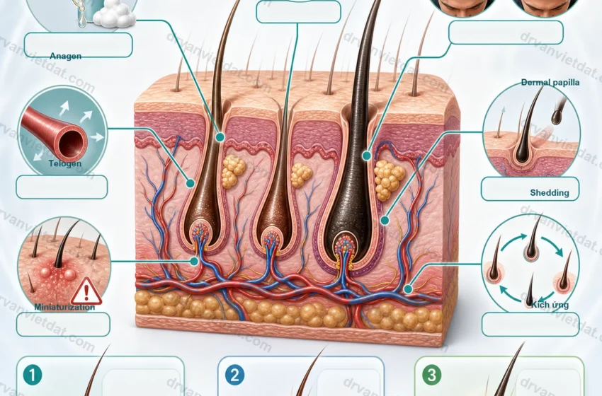  Minoxidil trong rụng tóc androgen: dùng sao cho đúng và kiên trì đủ lâu?