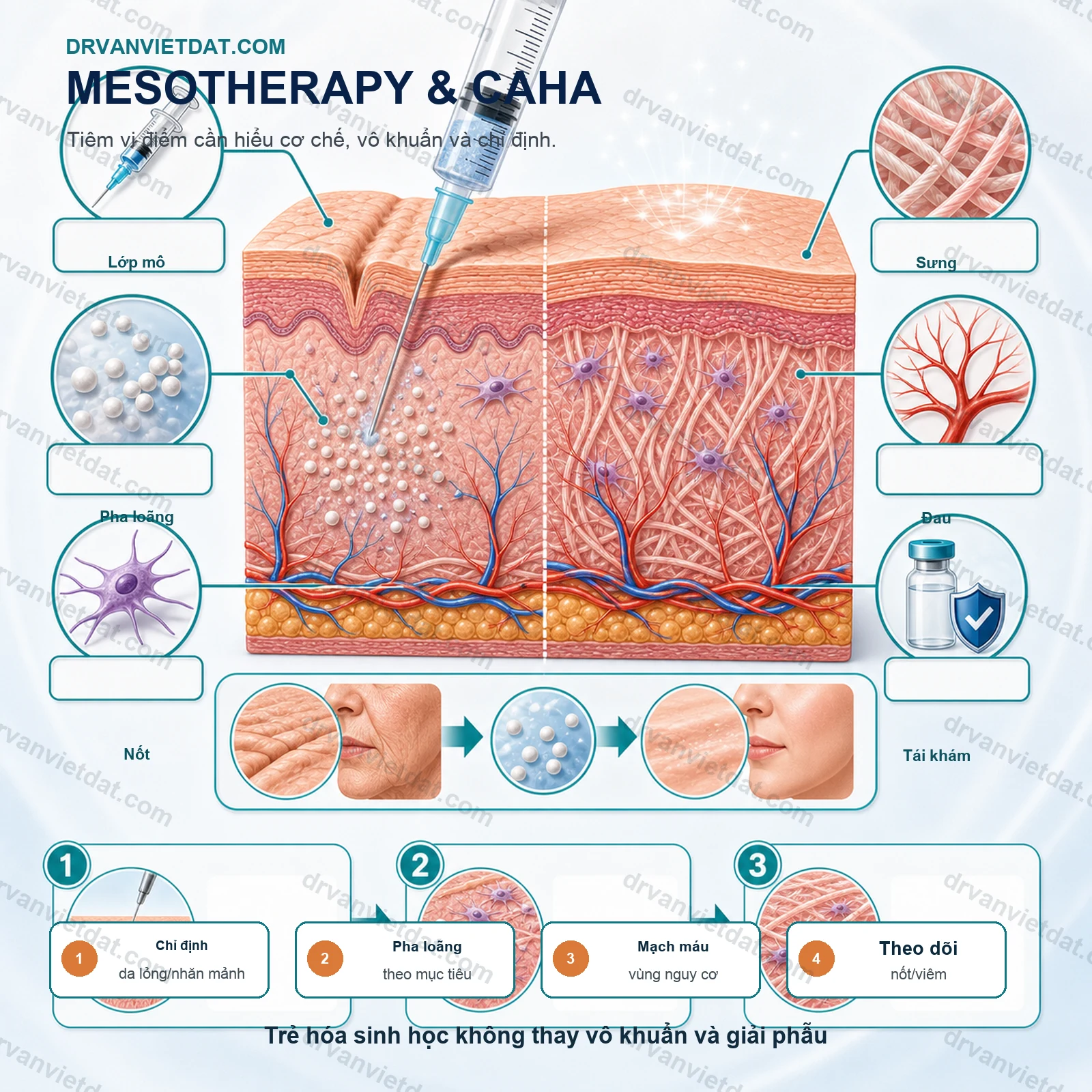 Mesotherapy và chất kích thích sinh học: hiểu đúng trước khi trẻ hóa da