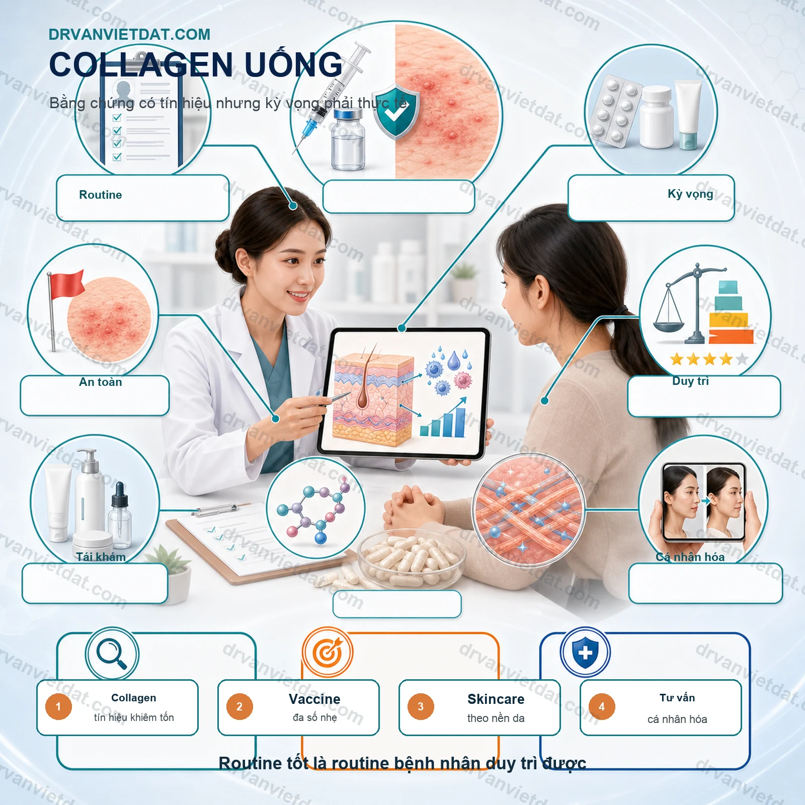 Collagen đường uống có giúp đẹp da không? Nhìn từ bằng chứng và kỳ vọng thực tế