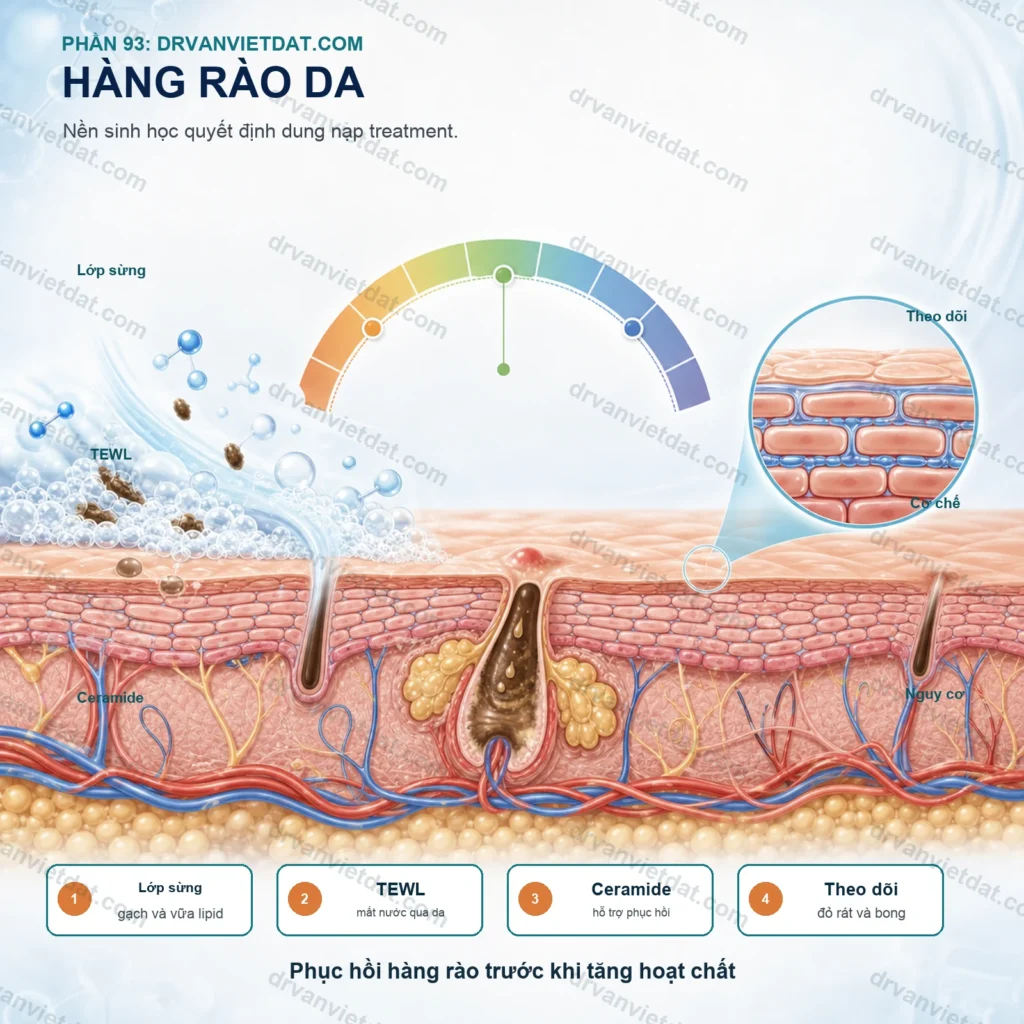 Phần 93: Da nhạy cảm: phục hồi hàng rào da trước khi thêm hoạt chất mạnh - chuyên đề 2
