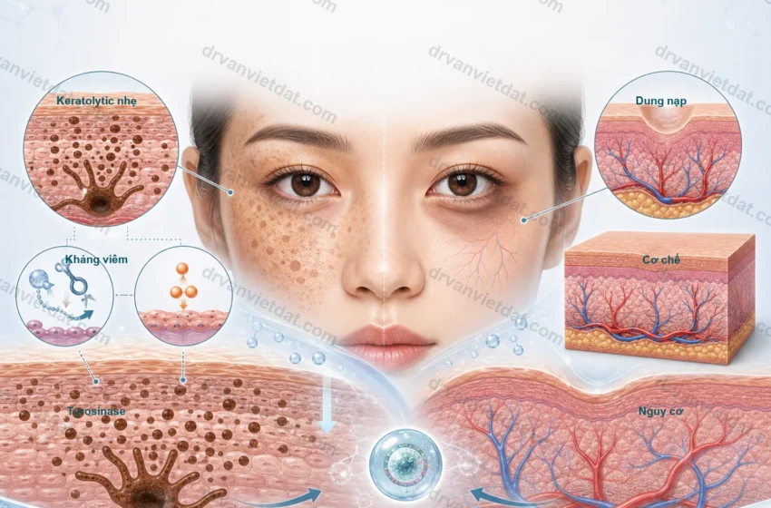 Phần 97: Azelaic acid: hoạt chất giao thoa giữa mụn, đỏ da và tăng sắc tố