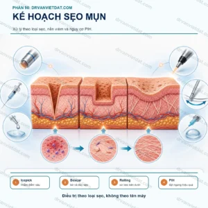 Phần 98: Sẹo mụn: cách xây dựng kế hoạch điều trị an toàn và có thứ tự