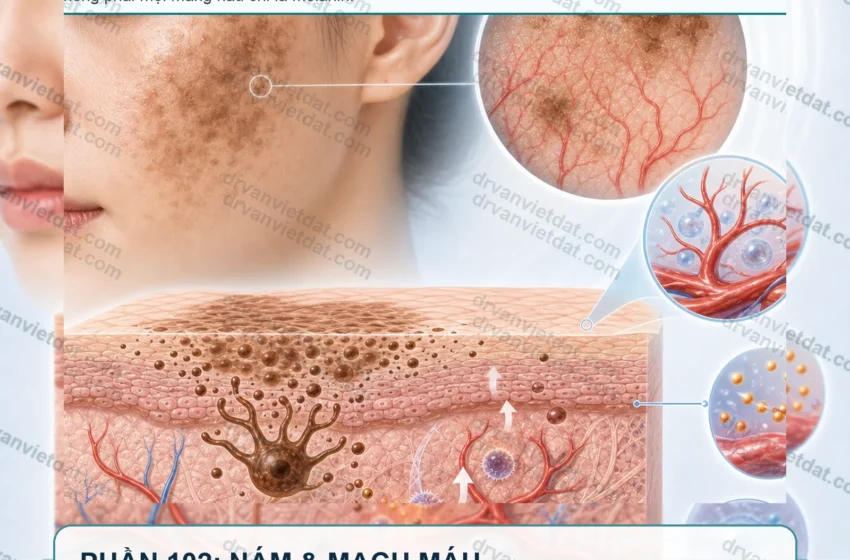 Phần 102: Nám có yếu tố mạch máu: vì sao điều trị chỉ nhắm melanin là chưa đủ?