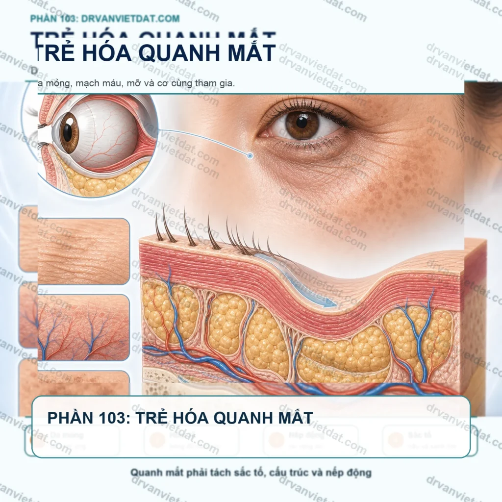 Phần 103: Trẻ hóa vùng quanh mắt: vì sao cần phối hợp nhiều phương pháp?