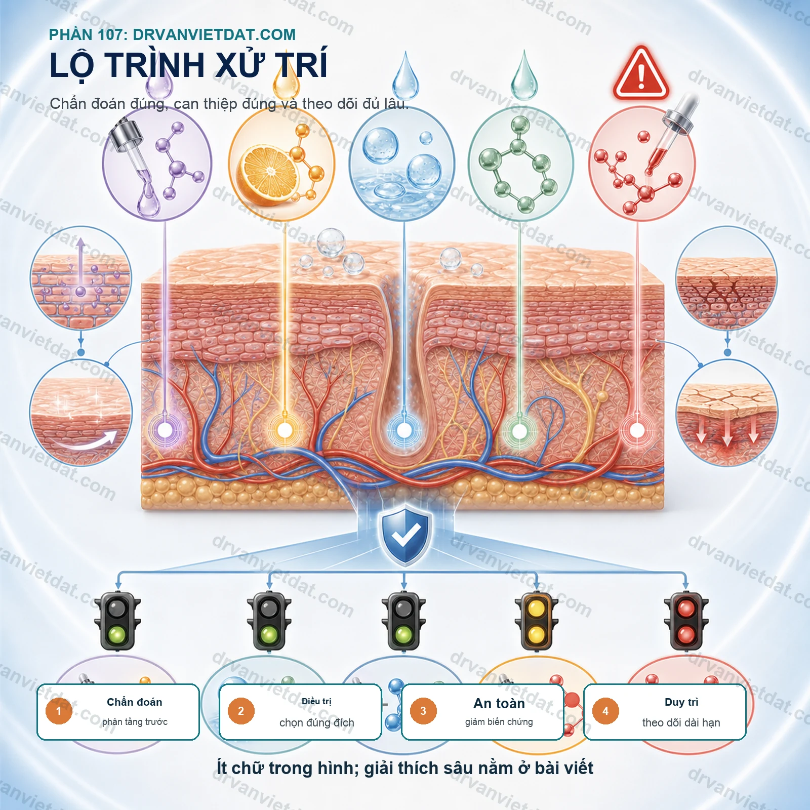 Phần 107: Hoạt chất chăm sóc da: hiểu cơ chế trước khi phối hợp trên da thật (phần câu hỏi thường gặp) - chuyên đề 2