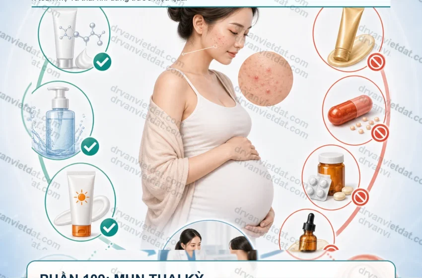 Phần 109: Điều trị mụn trong thai kỳ: nguyên tắc an toàn trước mọi lựa chọn thuốc