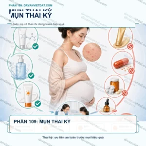 Phần 109: Điều trị mụn trong thai kỳ: nguyên tắc an toàn trước mọi lựa chọn thuốc