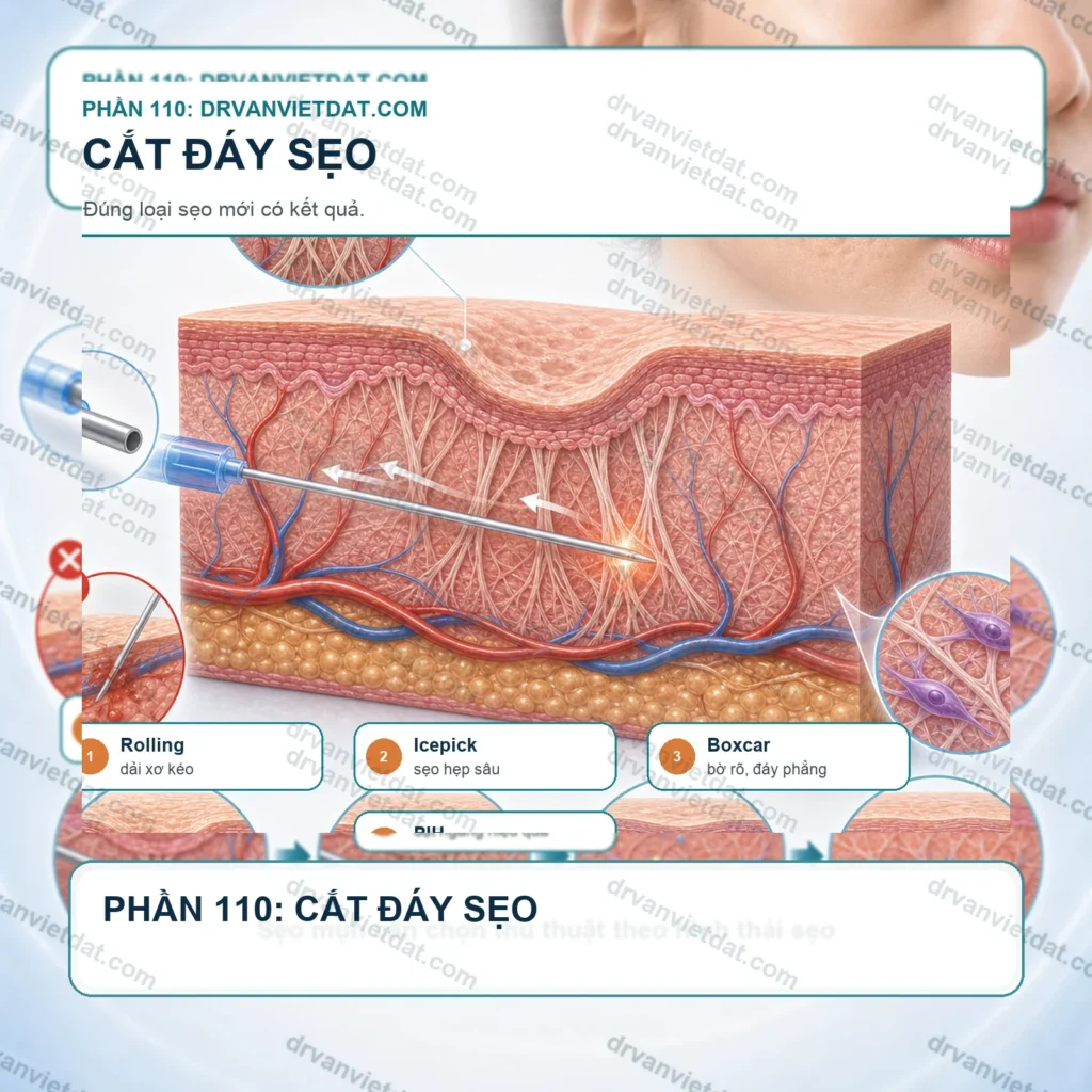 Phần 110: Cắt đáy sẹo, punch và ghép da trong sẹo mụn: chọn đúng sẹo mới có kết quả (phần chọn bệnh nhân)