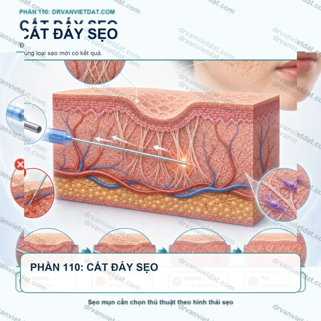 Phần 110: Cắt đáy sẹo, punch và ghép da trong sẹo mụn: chọn đúng sẹo mới có kết quả (phần chọn bệnh nhân)