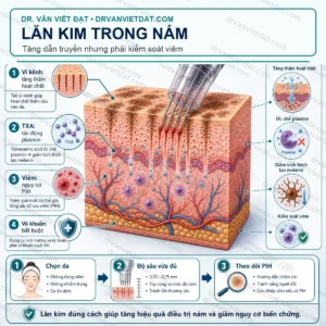 Phần 132: Lăn kim phối hợp thuốc bôi nám: tăng dẫn truyền nhưng cũng tăng rủi ro - thumbnail