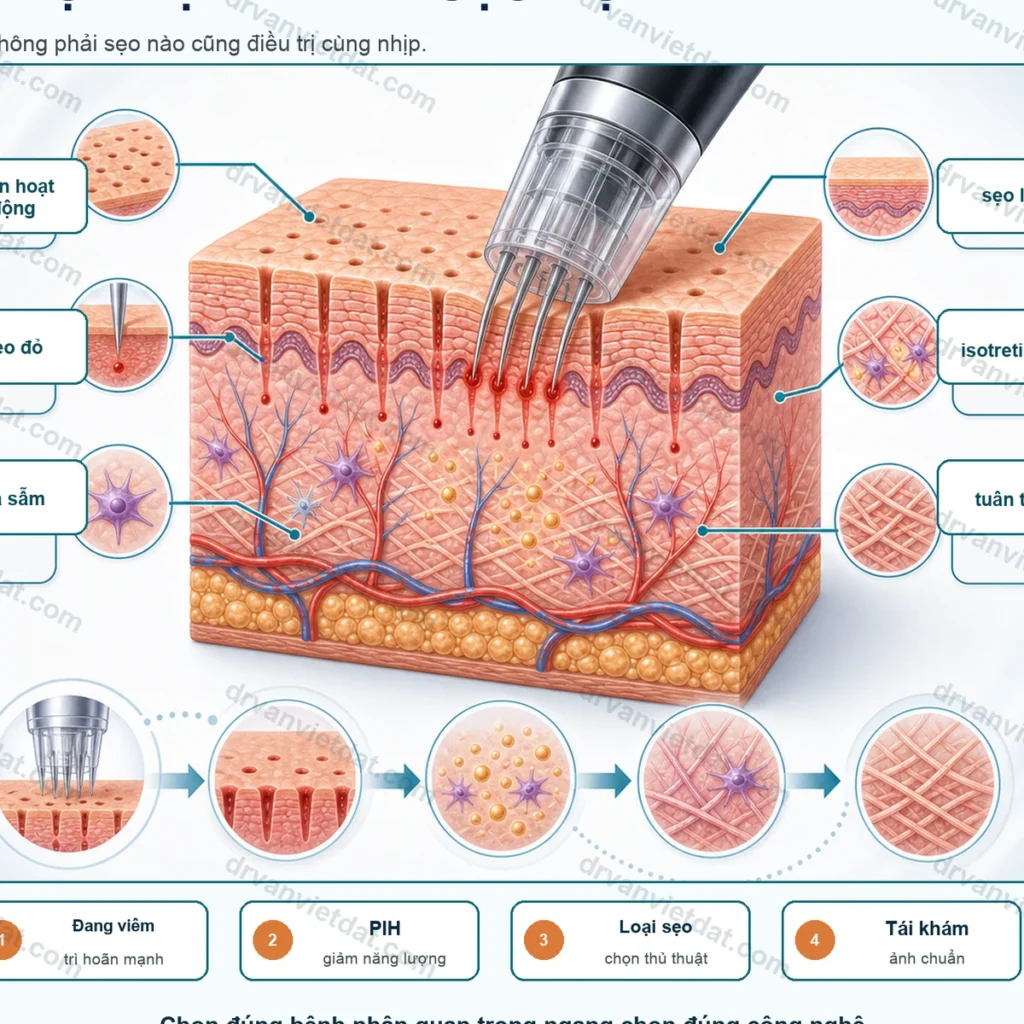 Phần 124: Sẹo rỗ: chọn bệnh nhân trước khi chọn subcision, TCA CROSS hay laser