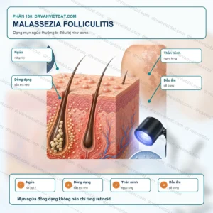 Phần 130: Viêm nang lông do Malassezia: dạng mụn ngứa dễ điều trị nhầm