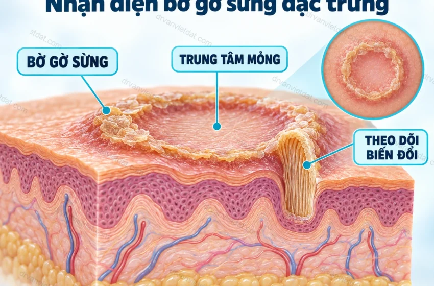  Porokeratosis: nhận diện tổn thương vòng và lý do cần theo dõi