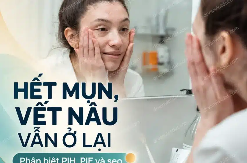  Thâm sau mụn: phân biệt vết nâu, vết đỏ và cách điều trị